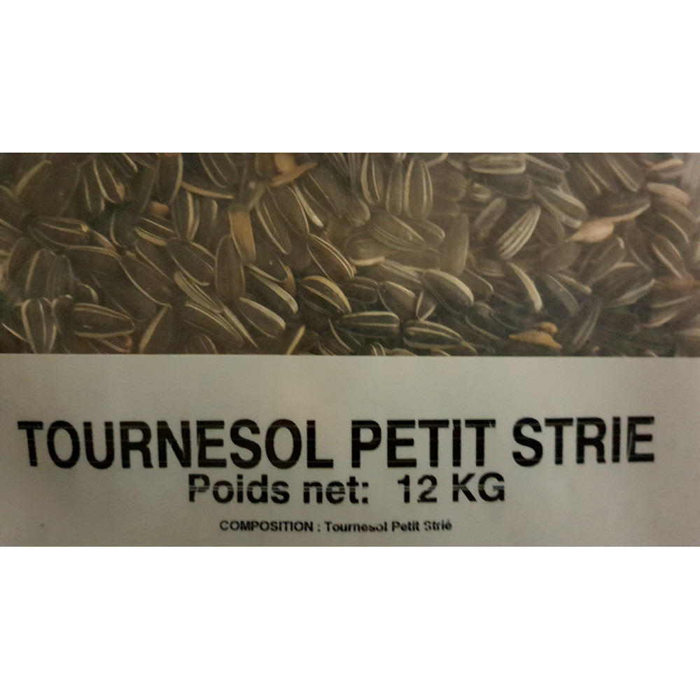 Graine tournesol petit strie 12 kg pour oiseaux
