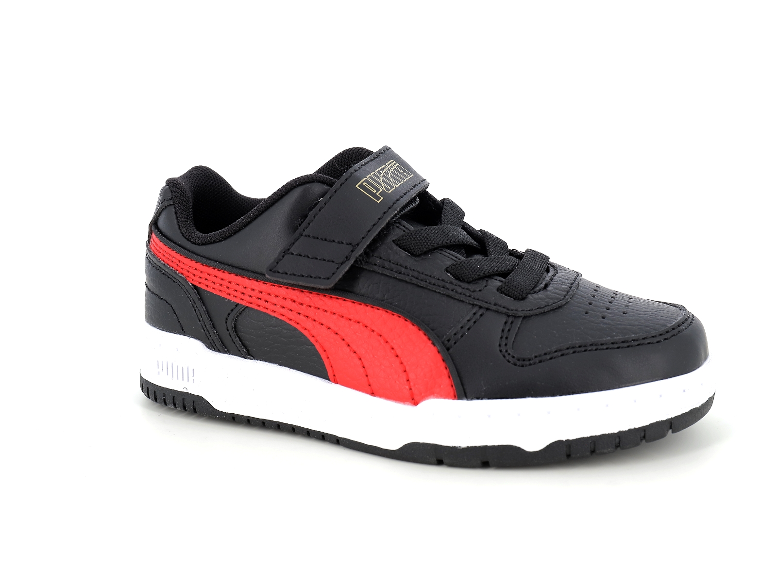 Puma-387351 Matières combinées Noir Rouge