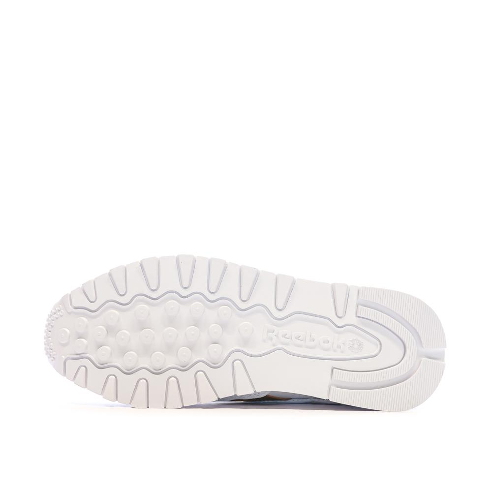Reebok Baskets Blanc/Marron Femme Reebok Classic Leather