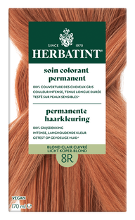 Herbatint Permanente Haarkleuring 8R Licht Koperblond 170ML
