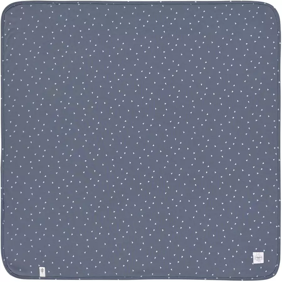 LÄSSIG Babydecke Triangle blue 80 x 80 cm