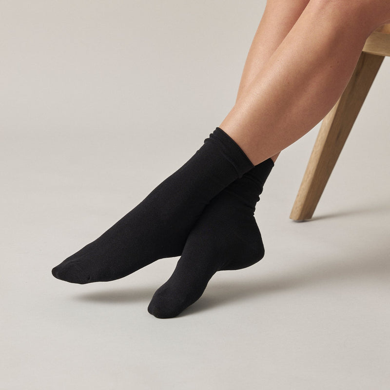 Klassische Damen Socken aus Bio-Baumwolle Weiß