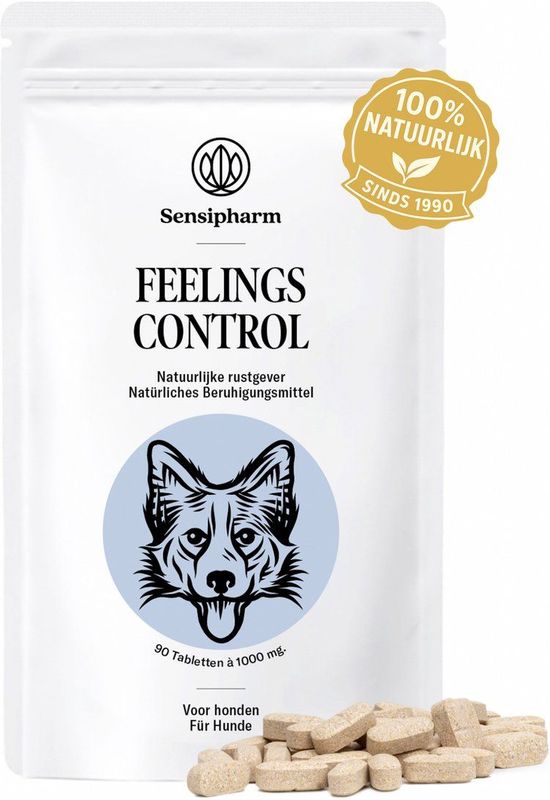 Feelings Control - Dierensupplement - Kalmeringsmiddel - 90 Tabletten à 1000 mg