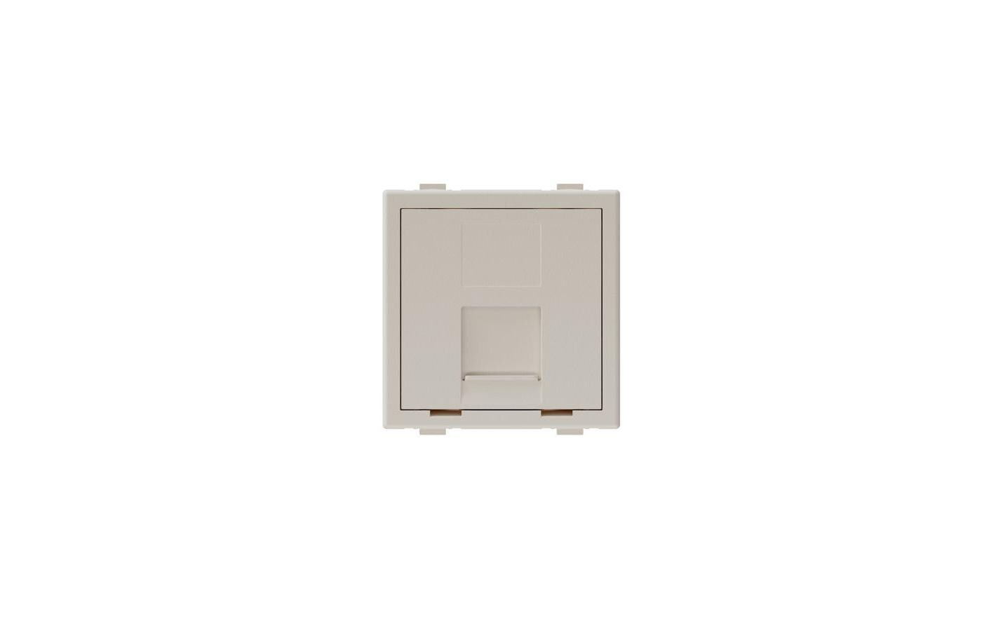 Keystone-Modul für 1x RJ-45, WeissAbdeckung für 1x RJ45 Keystone