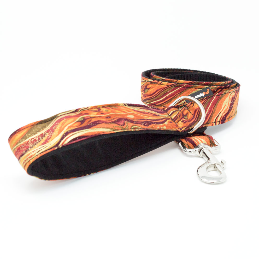 Guia para cães candyPet® - 120 cm com alça acolchoada - Novo modelo Waves