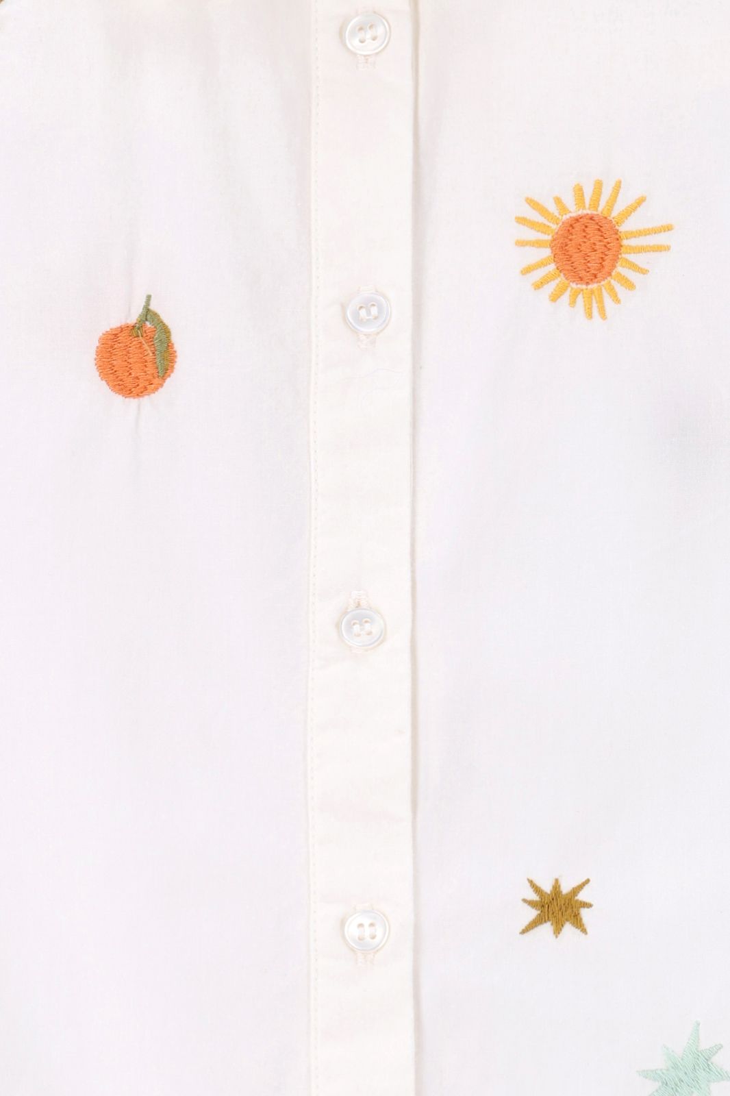Witte blouse met embroidery