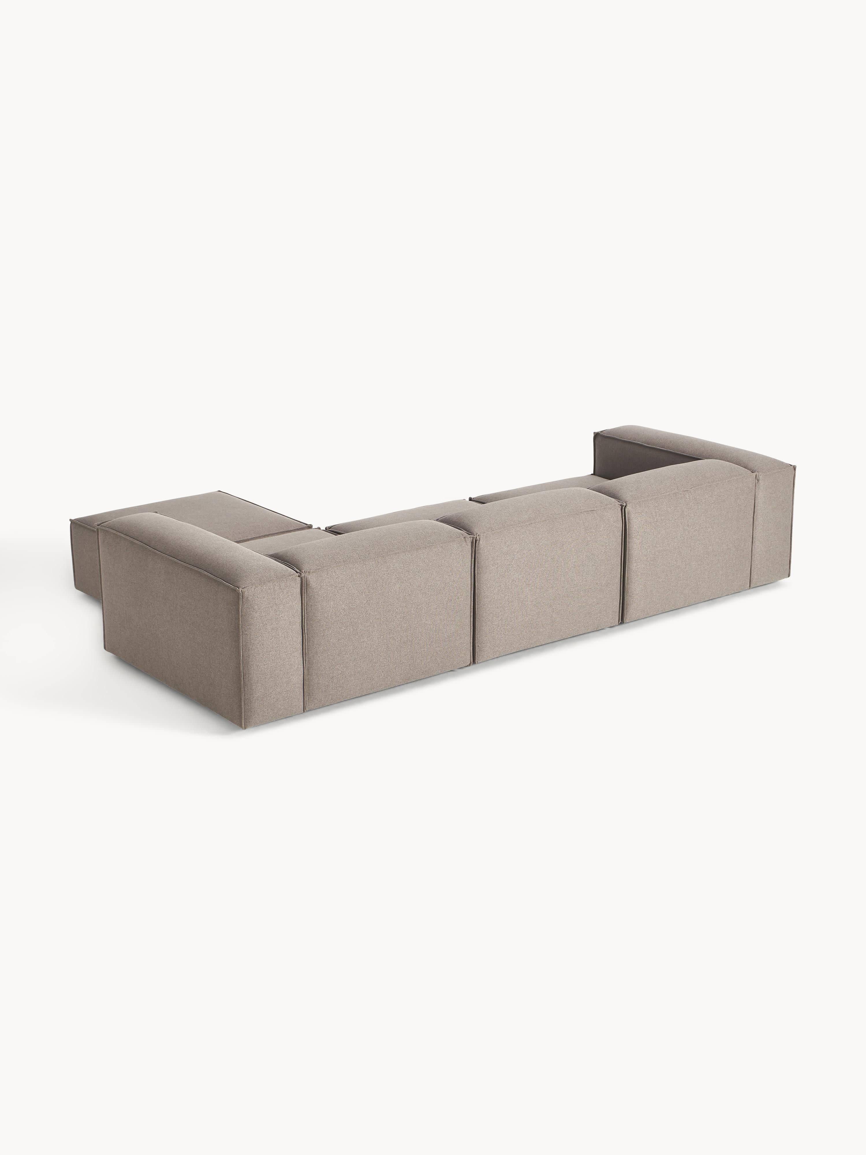 Modulaire bank Lennon (4-zits) met poef (links/rechts)