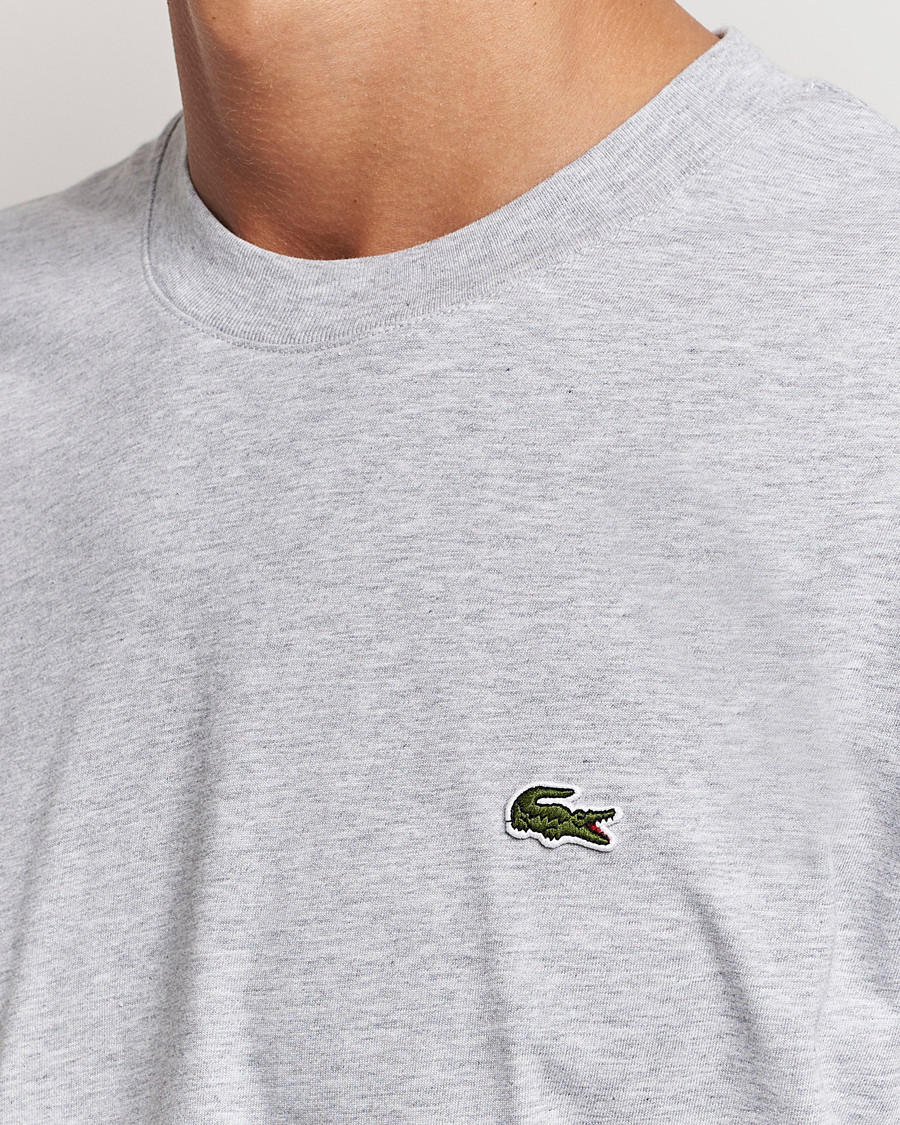 Lacoste Crew Neck T-Shirt Silver Chine