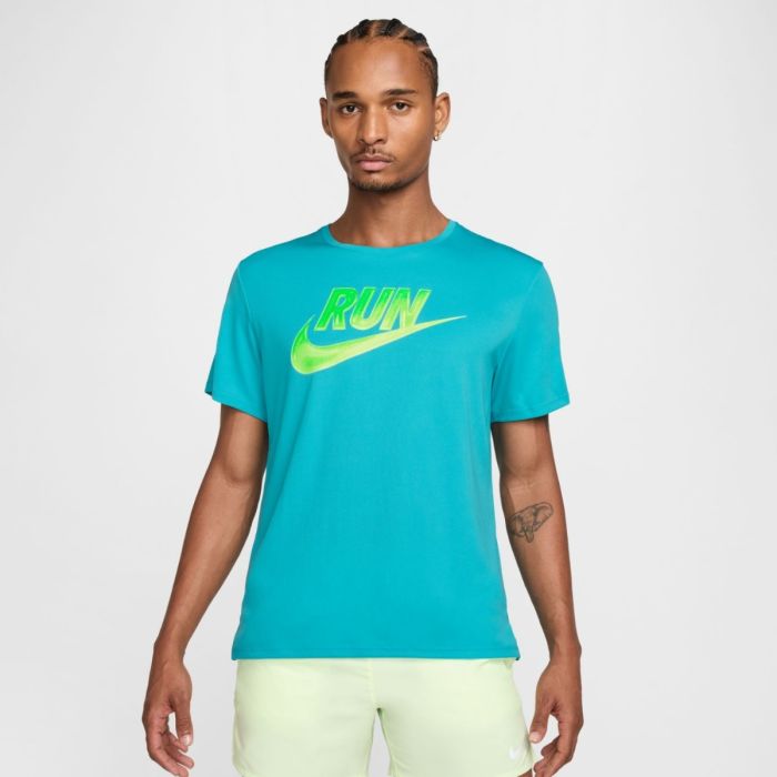 Nike Herre T-shirts Run Energy Miler SS Tee Blå