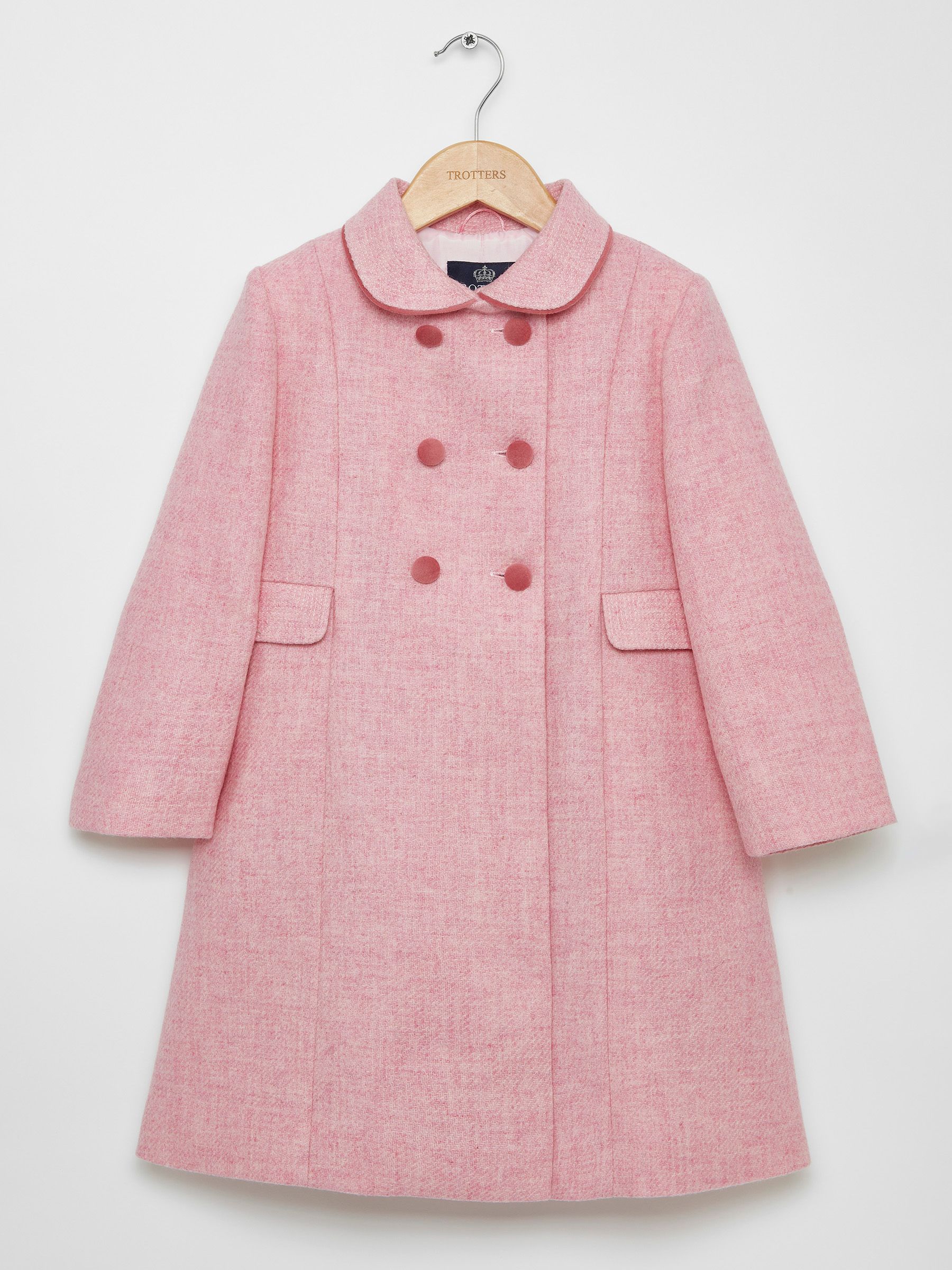 Trotters London roze klassieke jas