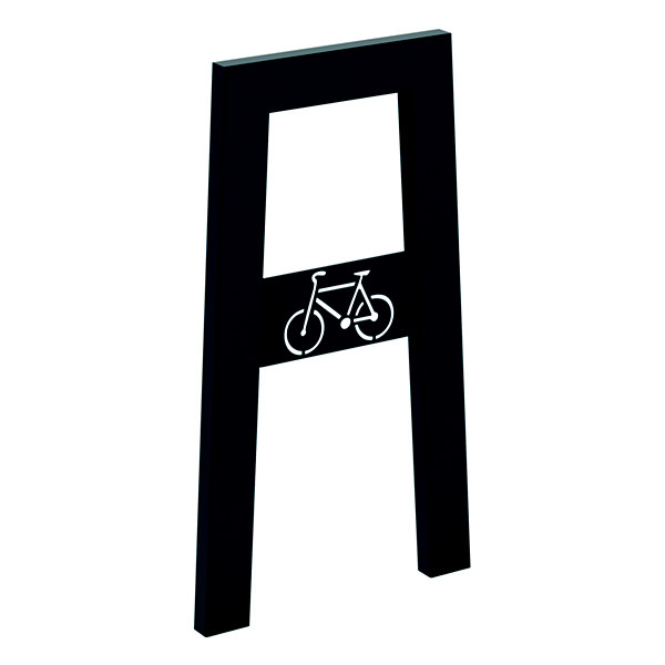 Appui-velos à sceller  cyclo -  anthracite mat 7016