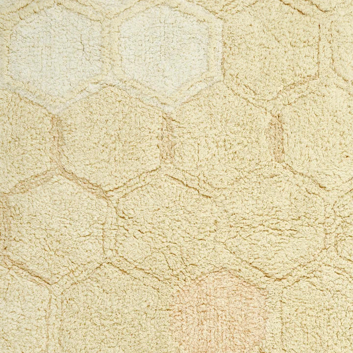 Lorena Canals - Sweet Honey waschbarer Teppich, 140 x 200 cm, ivory / vanilla / golden
