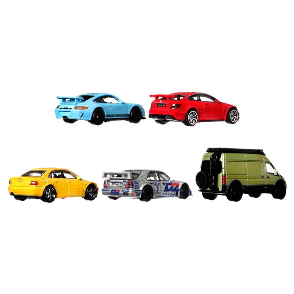 Hot Wheels Premium Car Culture Deutschland Design Container 5er-Pack