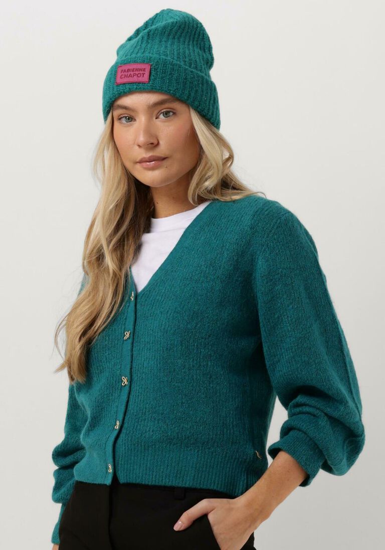 FABIENNE CHAPOT turquoise fabienne chapot vest stella cardigan 65
