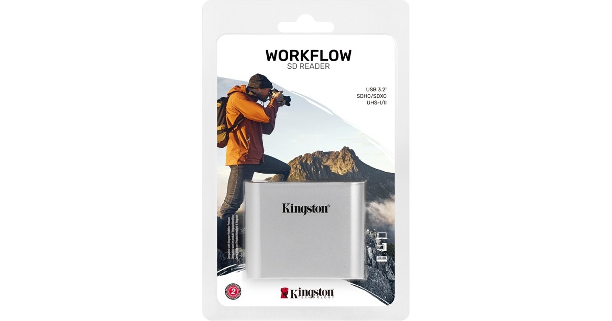 KingstonWorkflow SD Reader kaartlezer  (Zilver/zwart)