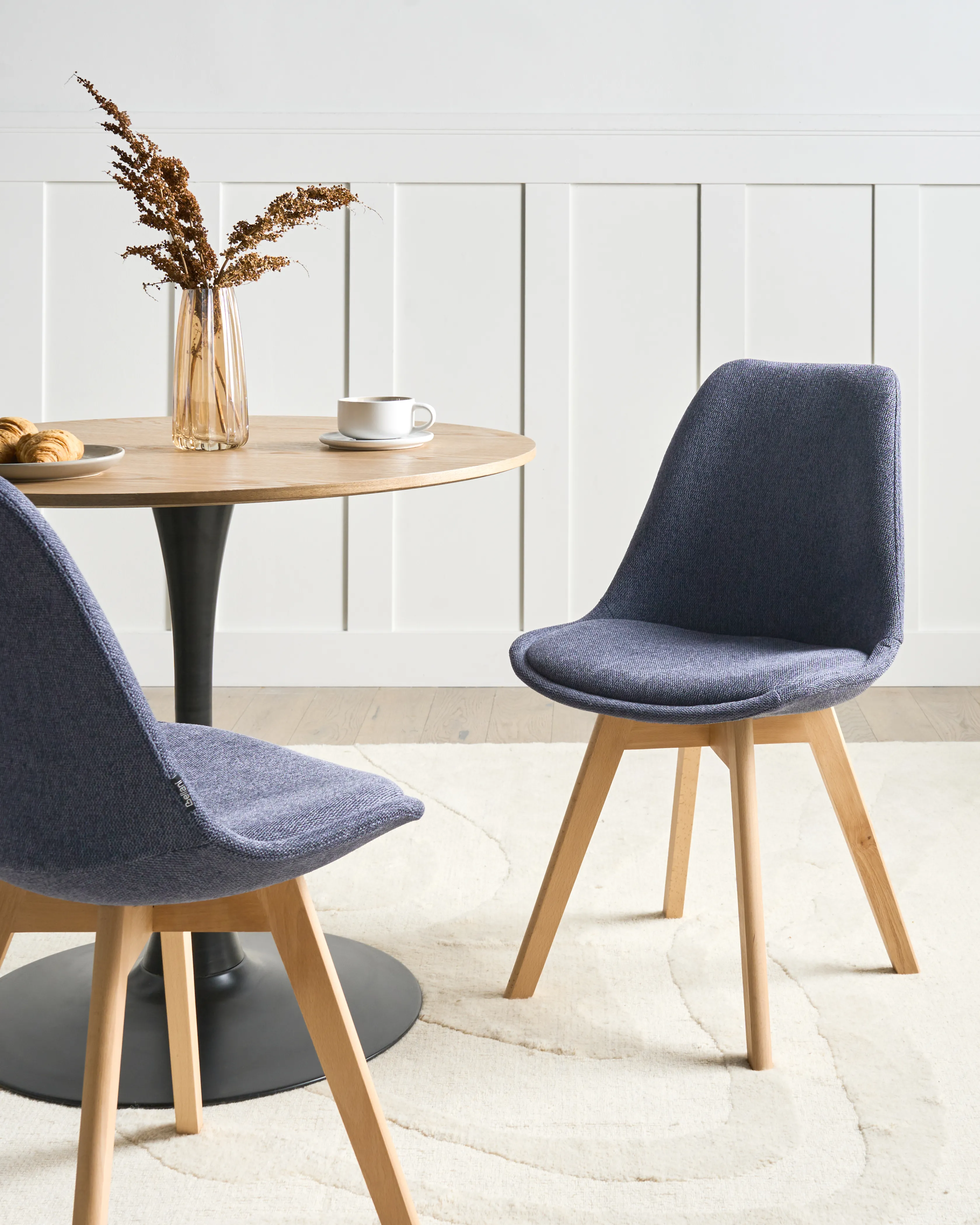 Set van 2 eetkamerstoelen DAKOTA II Donkerblauw