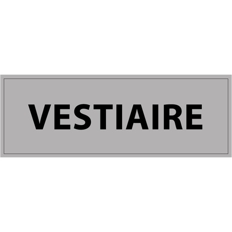 Plaque de porte VESTIAIRE