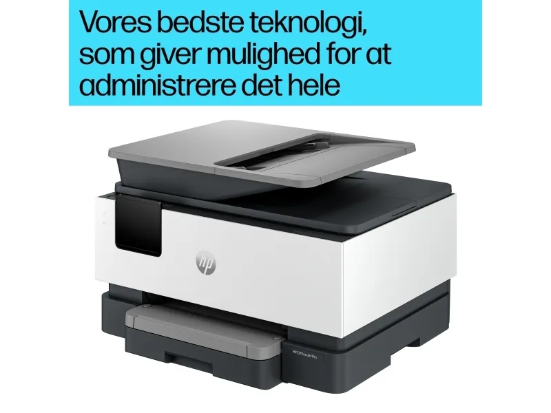 HP Officejet Pro 9120b All-in-One - Multifunktionsprinter - farve - blækprinter - Legal (216 x 356 mm) (original) - A4/Legal (medie) - op til 19 spm (kopiering) - op til 20 spm (udskriver) - 250 ark - 33.6 Kbps - USB 2.0, LAN, Wi-Fi(n), USB vært
