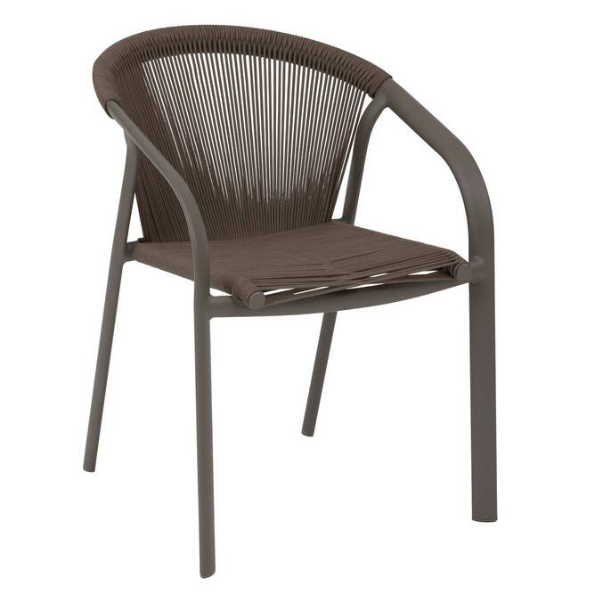 Fauteuil de jardin empilable RIU Wengé & Praliné