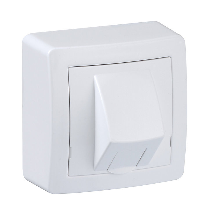 Prise RJ45 complète saillie Schneider Electric Alréa blanc