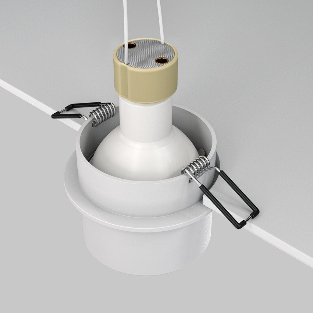 Reif inbouw plafondspot in wit en goud GU10 55mm