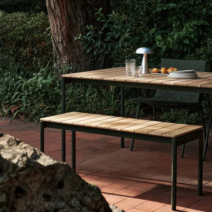 &Tradition - Ville AV27 Gartenbank, 110 x 40 cm, bronze green