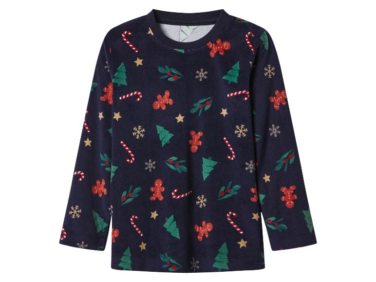 Velours kinder kerstpyjama