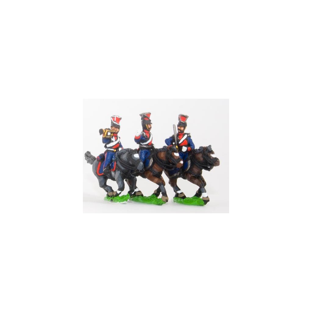 Russian 1813-15: Command: Lancer Officer, Standard Bearer & Trumpeter