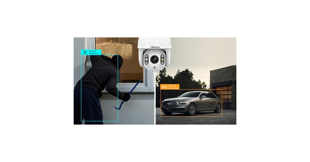 FoscamSD8EP, 4K/8MP PoE PTZ beveiligingscamera  (Zwart)