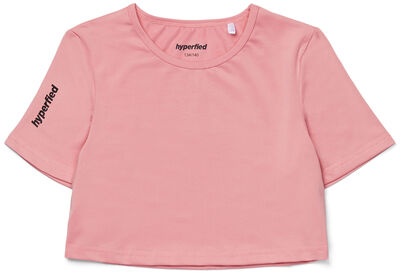 Hyperfied Crop Logo Top, Blush