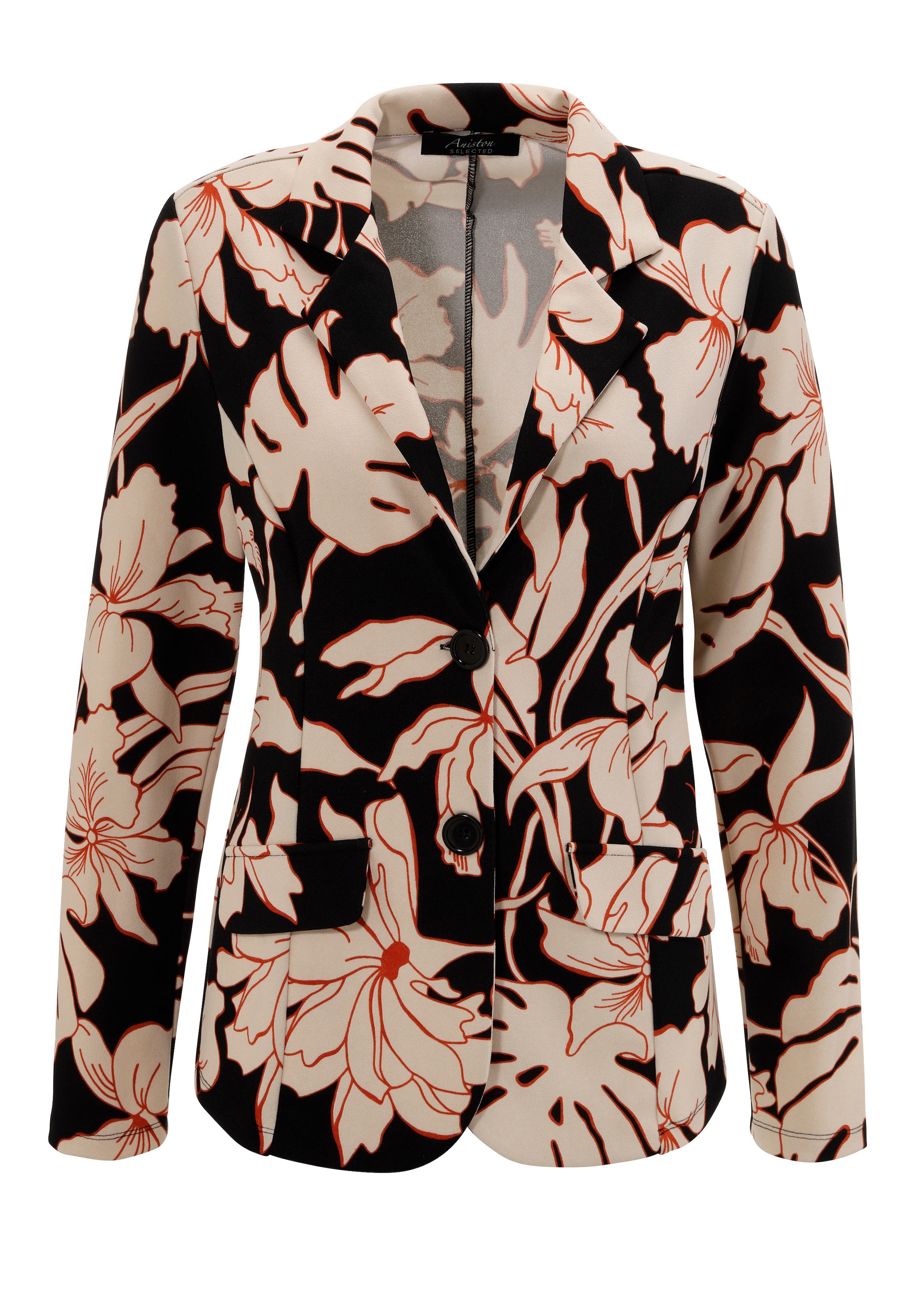 Aniston SELECTED Jerseyblazer , mit grossflächigem und abstraktem Blumenmuster