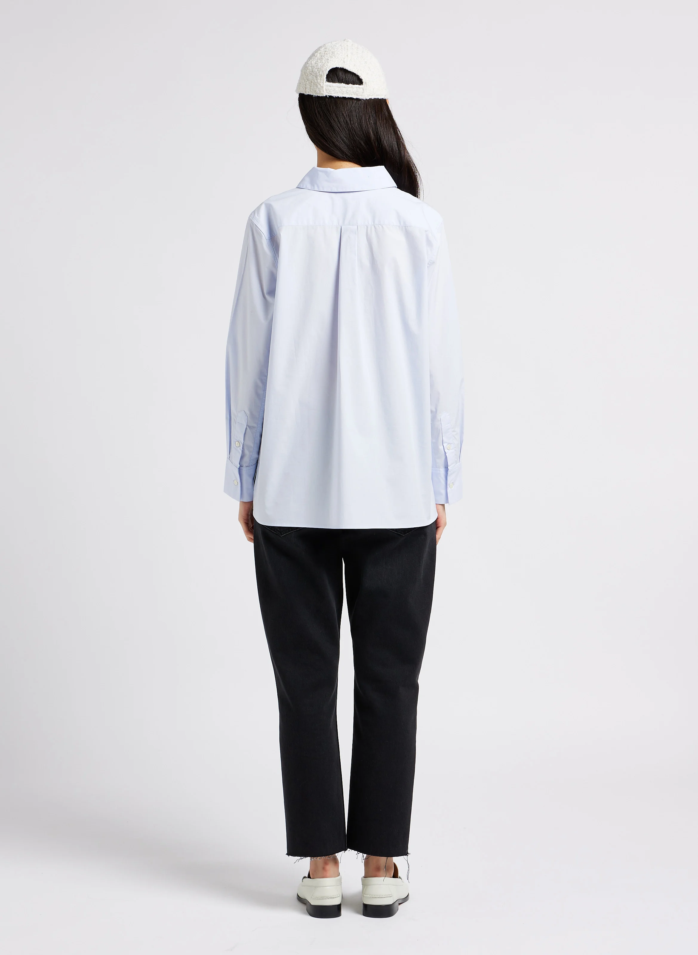 EVAN - Jean slim taille haute en coton | Noir