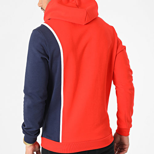 Sweat Capuche 2220291 Orange Bleu Marine