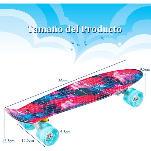 Skate Mini Costway 56 cm