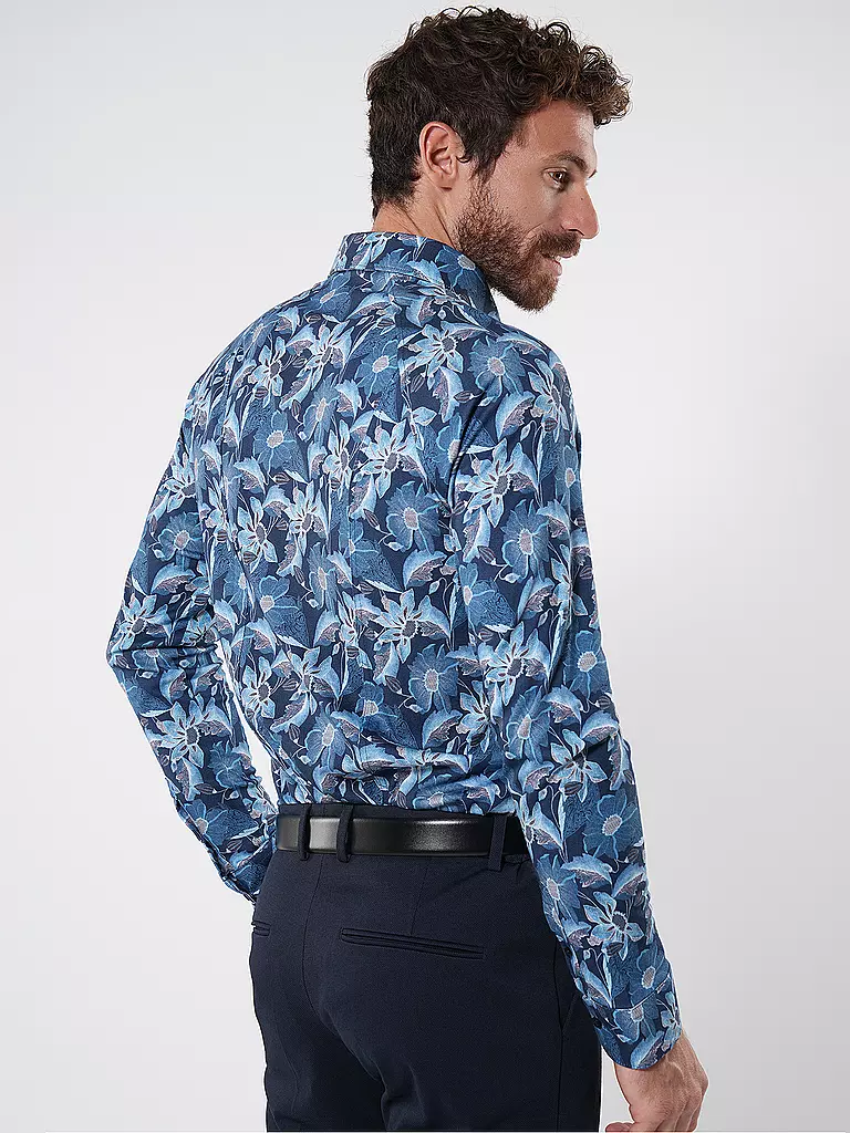 DESOTO Jerseyhemd Slim Fit  dunkelblau