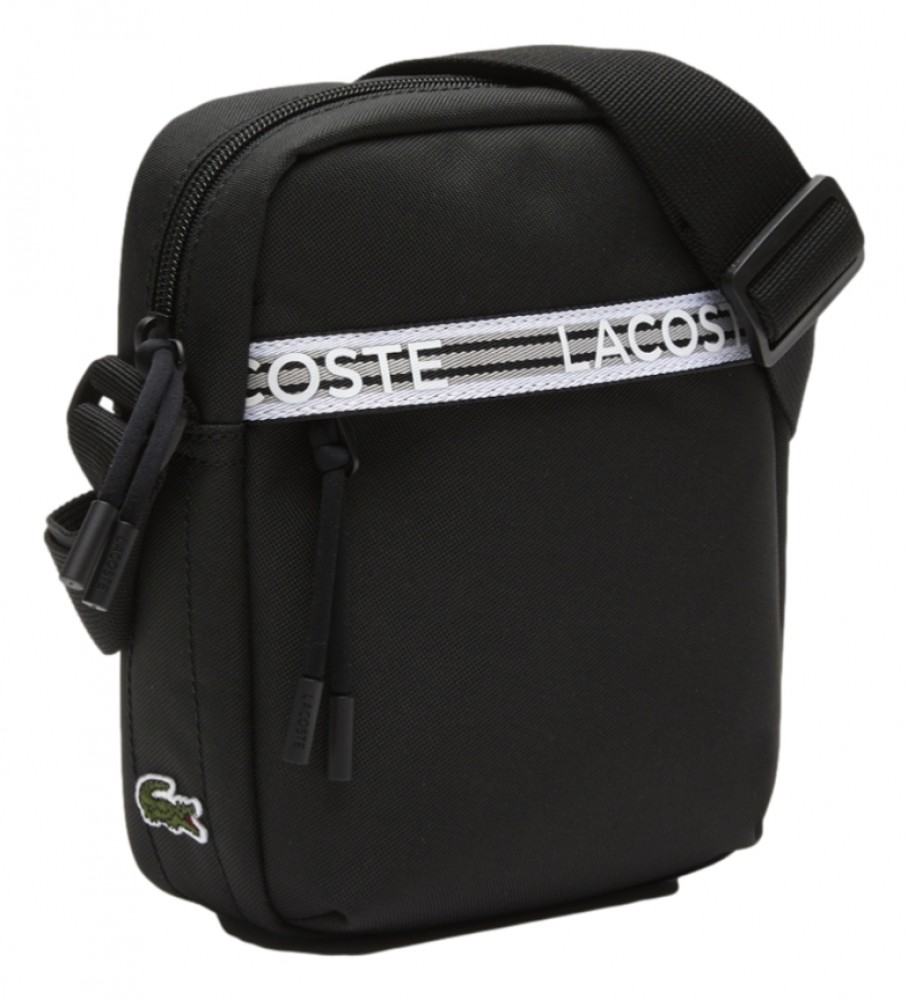 Bolsa transversal Lacoste Neocroc Messenger vertical preta