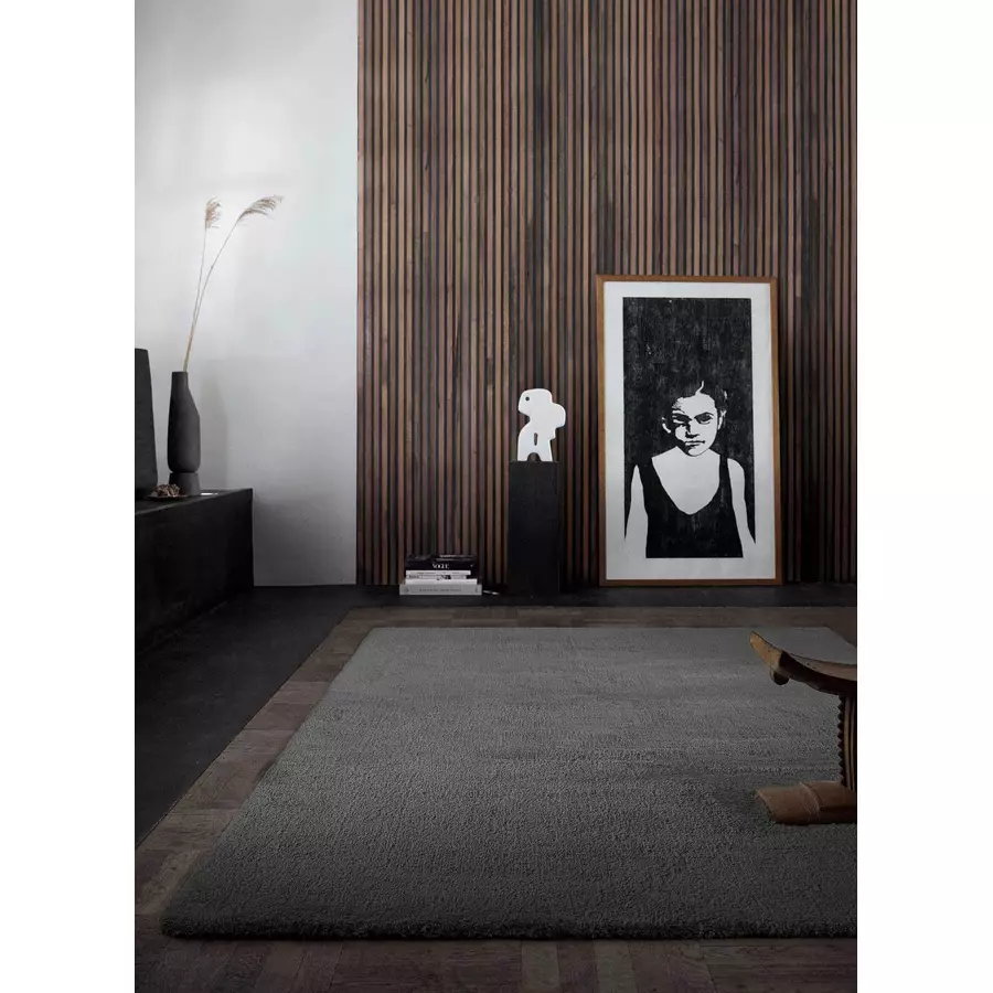 Wecon home basics Hochflorteppich Vanessa anthrazit