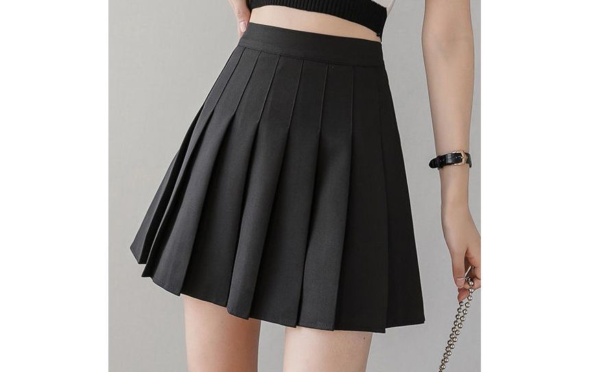 Bolgivy - Mini-plooirok met hoge taille