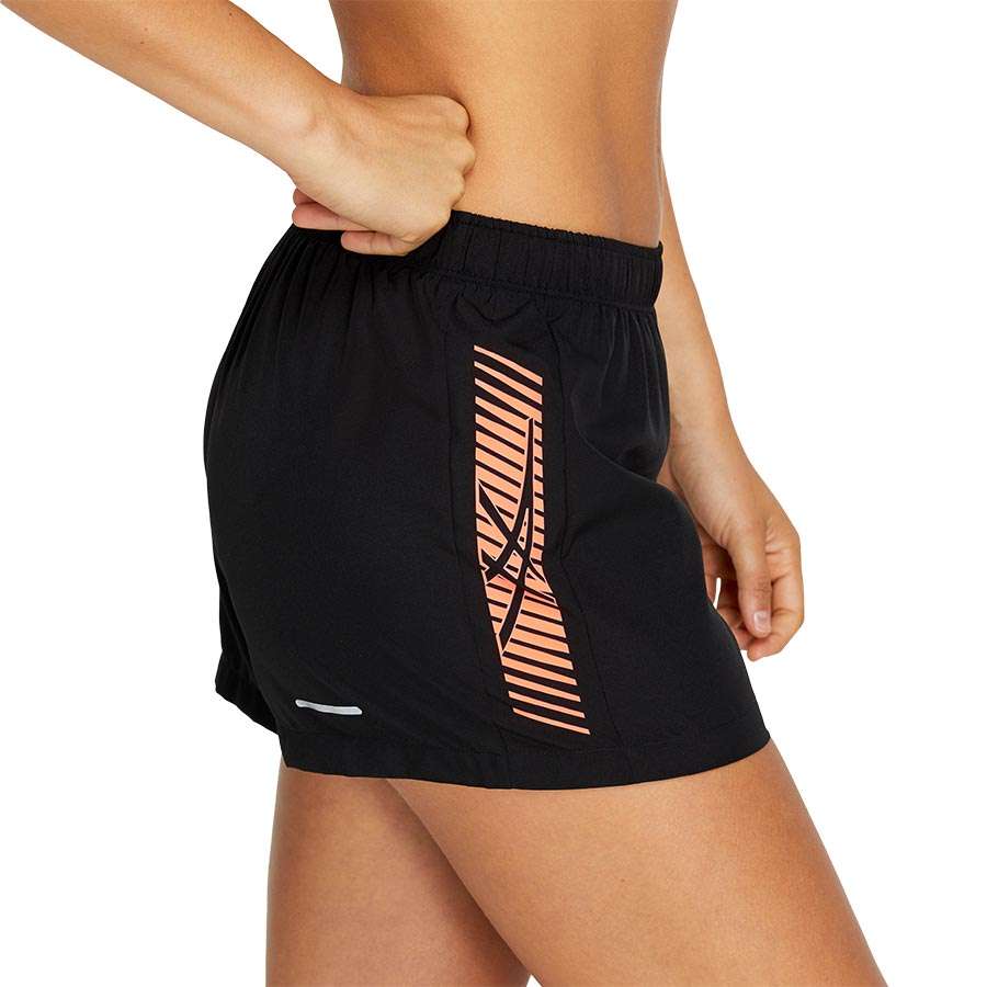 ASICS Icon 4IN Hardloopbroek Kort Zwart Dames