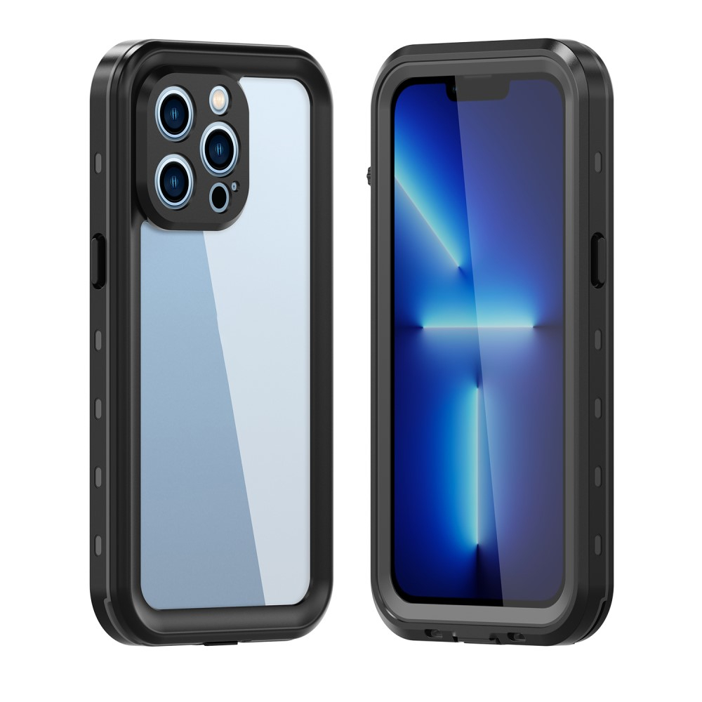 iPhone 13 Pro Wasserfeste Outdoor Schutz Hülle (IP68) - Schwarz / Grau