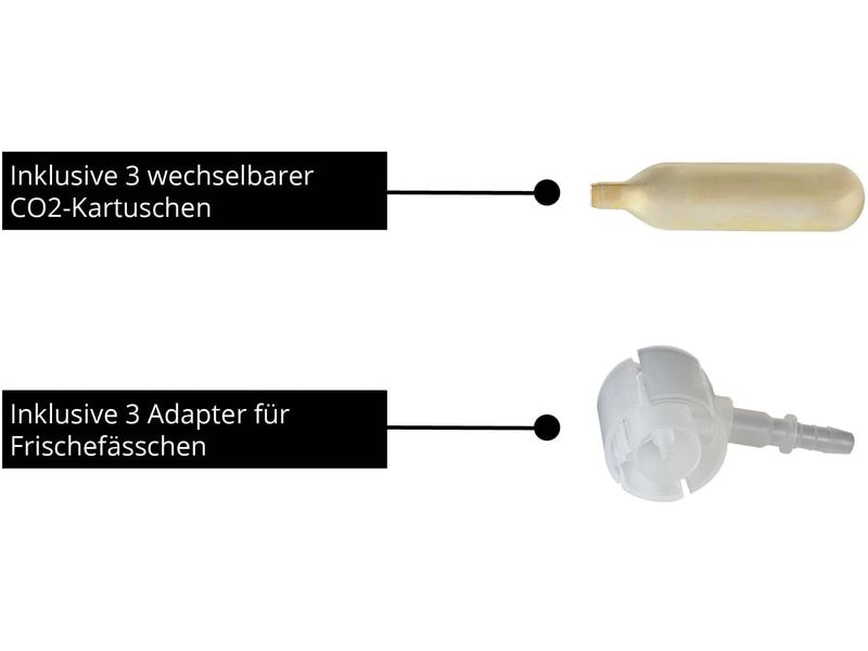 Unold Bierkühler Franzl Schwarz/Silber Bierzapfanlage