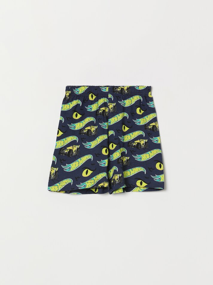 Conjunto de pijama curto estampado Hot Wheels da Mattel - Laranja