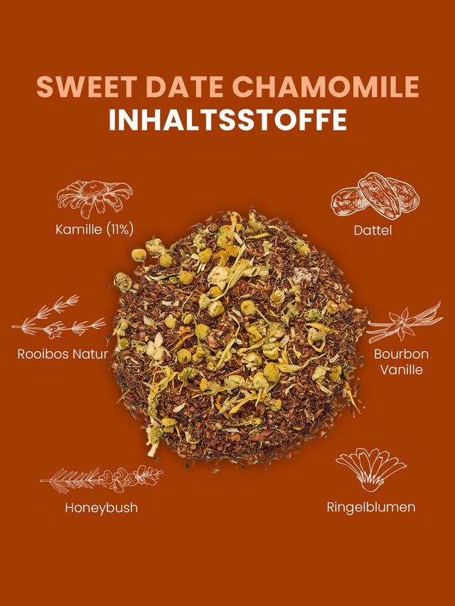 Rooibostee Dattel-Kamille, 3er-Set