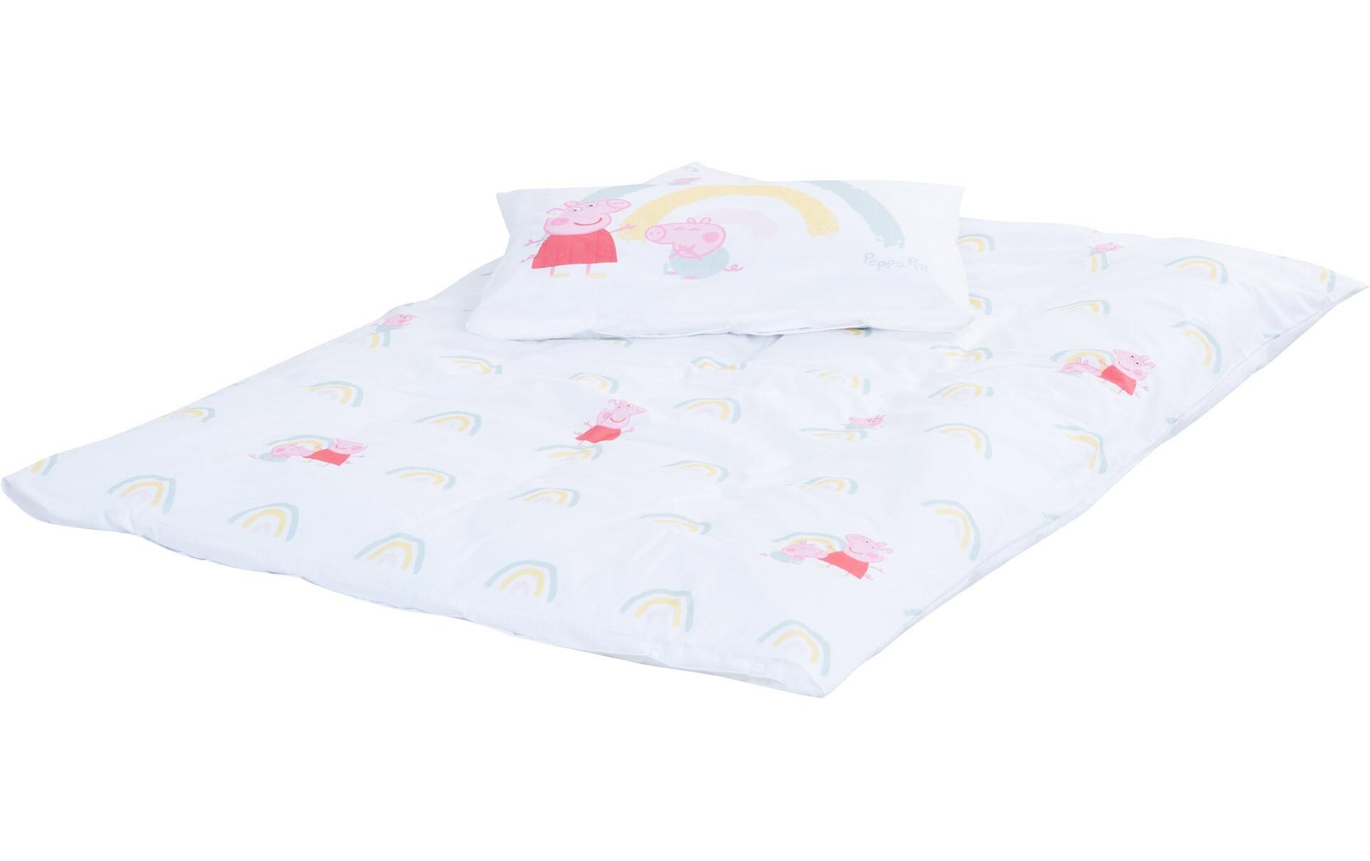 Kinderbettwäsche Peppa Pig 100 x 135 cm + 40 x 60 cmBettwäsche für Kinder