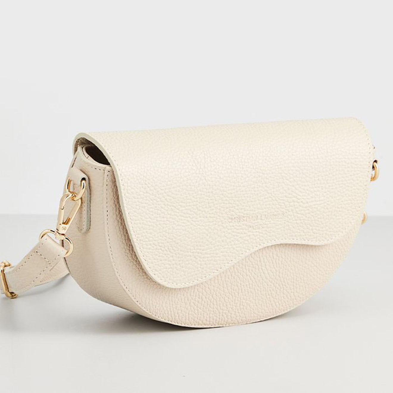 Christian Laurier Sac bandoulière en Cuir Loewe blanc cassé - 24x15x9 cm