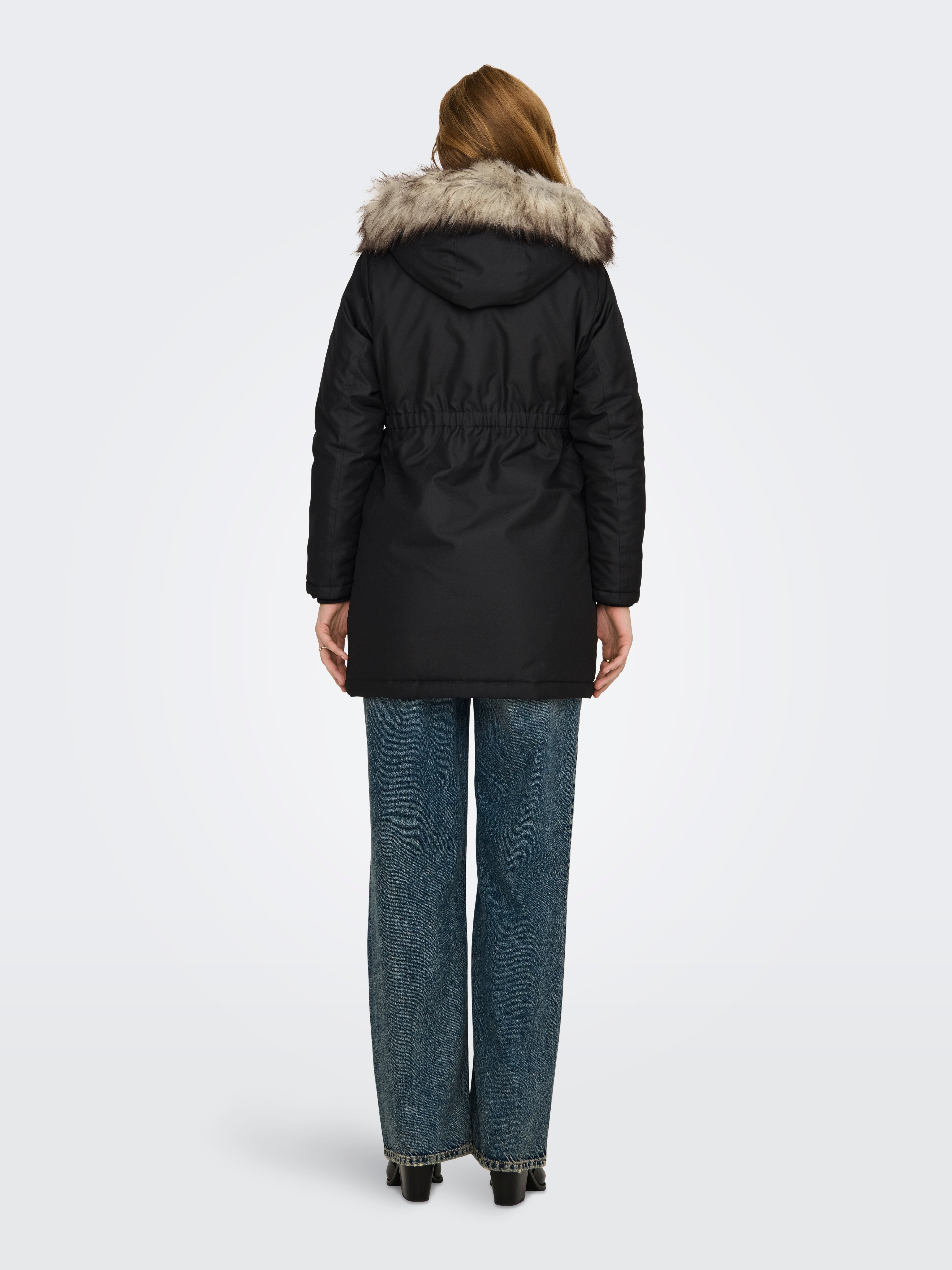 OLMIRIS Langer Parka Black
