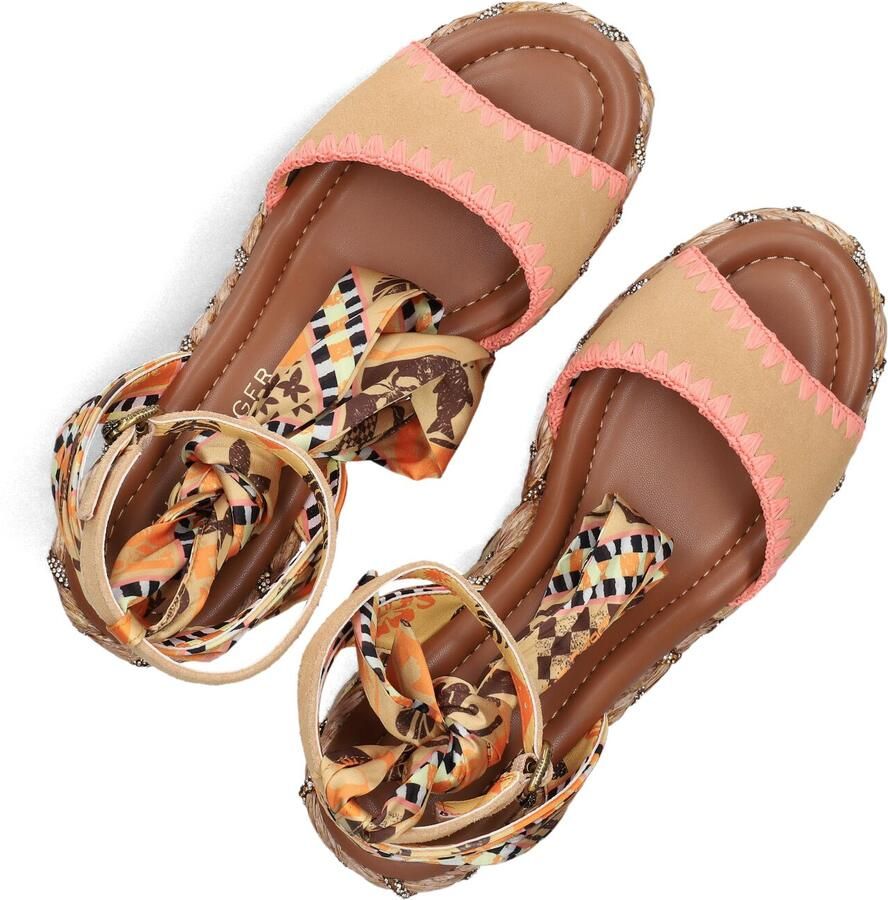 Kurt Geiger London Chelsea Scarf Wedge Sandalen Dames Multi