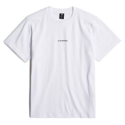 Tee-shirt à manches courtes homme Center Chest Logo BLANC G-STAR