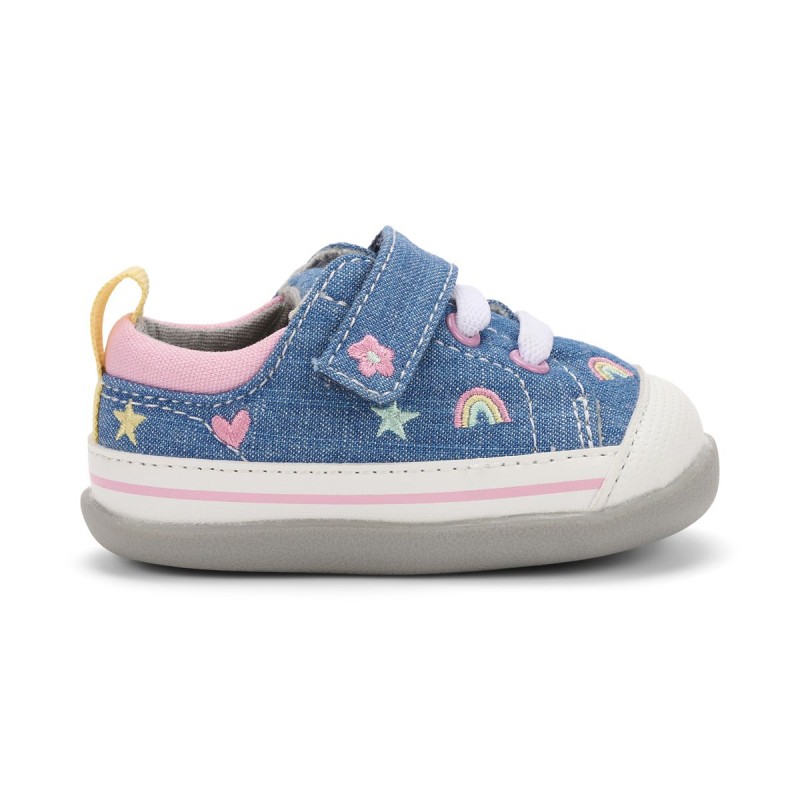 See Kai Run See Kai Run First Walker Stevie Chambray Happy