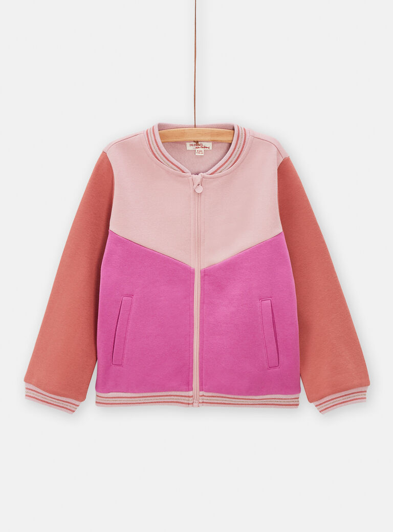 Haut de jogging color block pour fille